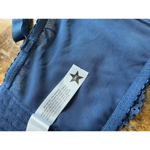 Fredricks of Hollywood FAME Long Line Corset Bustier Bra Sz: 34C Royal Blue EUC - Picture 6 of 7